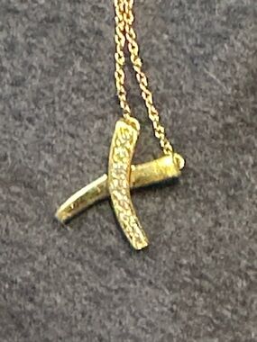 Tiffany & Co Graffiti necklace 18k with diamonds